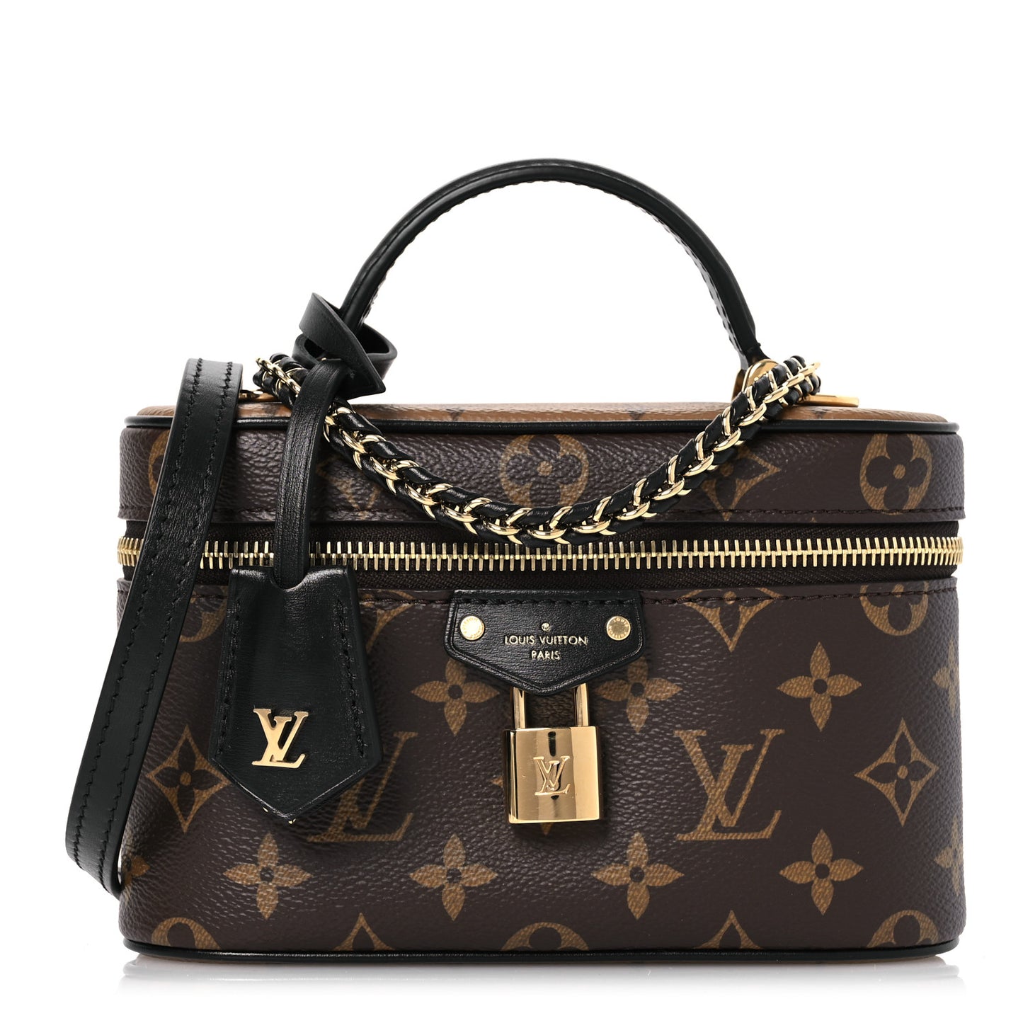 Reverse Monogram Vanity Chain Pouch