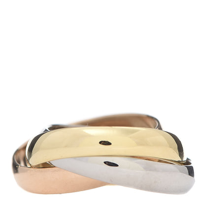 Cartier 18K Pink Yellow White Gold Classic Les Must De Cartier Trinity Ring 46 3.75 3 of 6