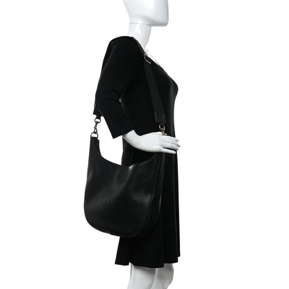 Valentino Garavani Calfskin Logo Embossed Crossbody Bag Black 2 of 9