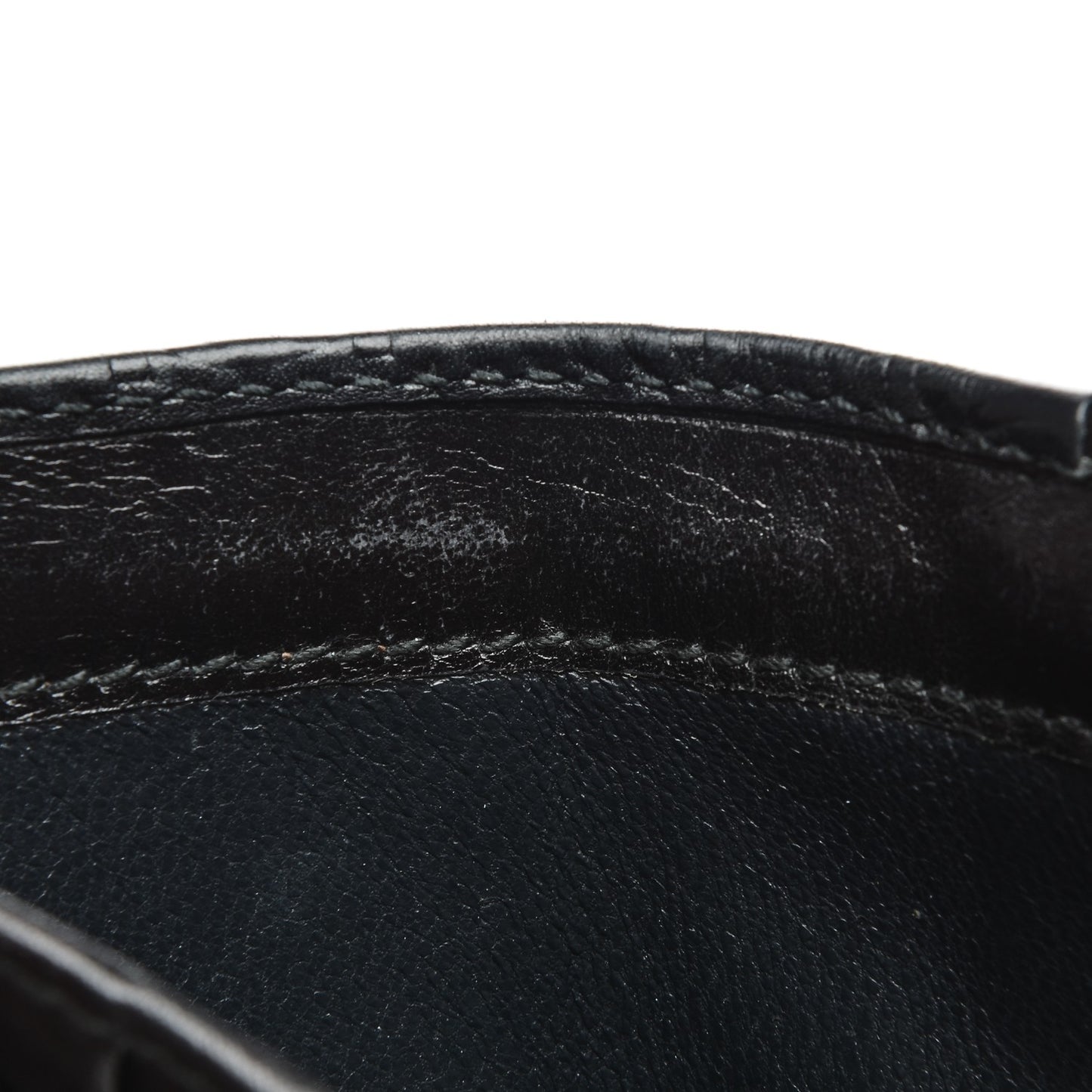 Guccissima Metal Bar French Flap Wallet Black