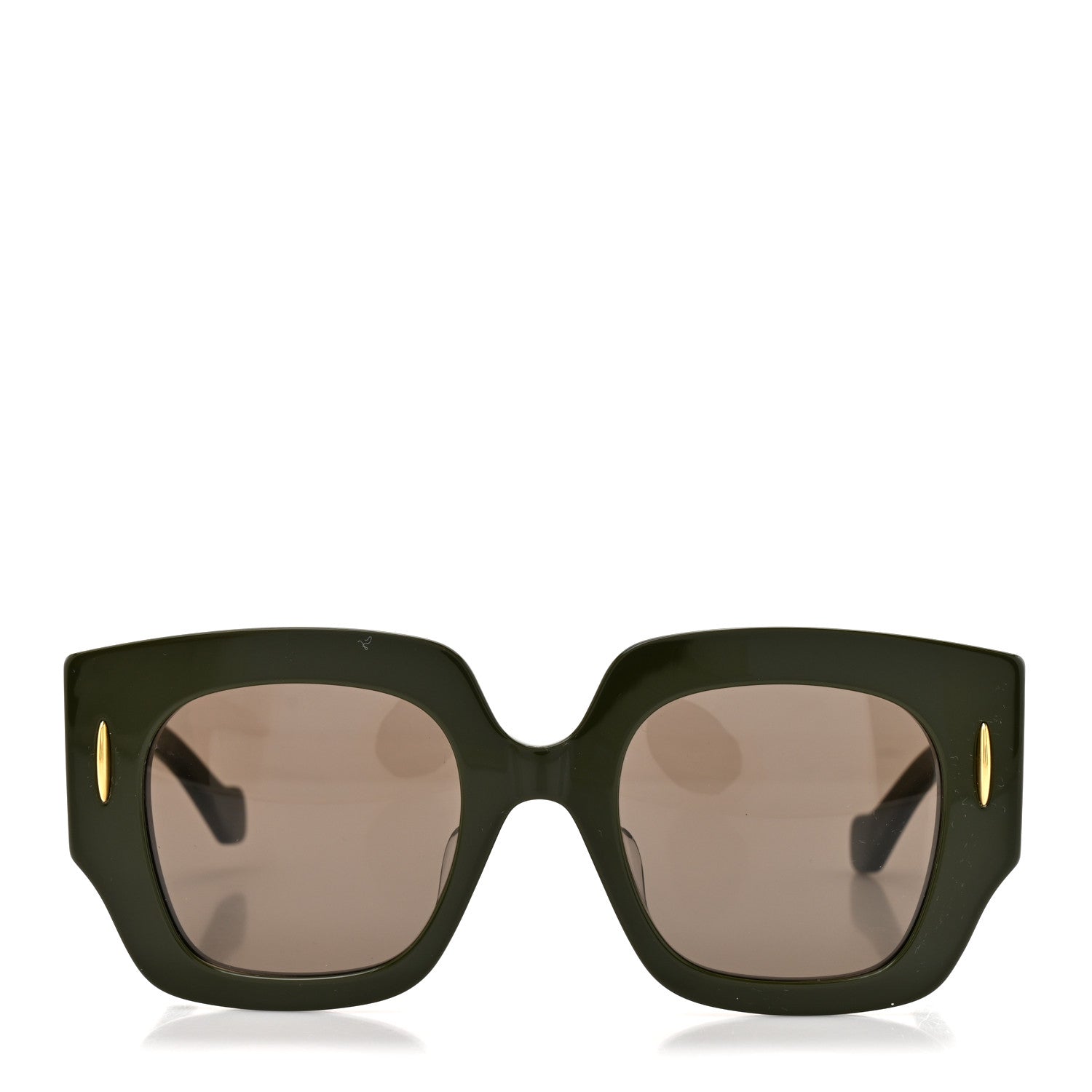 Loewe Acetate Anagram Square Sunglasses LW40129U Shiny Green 2 of 7