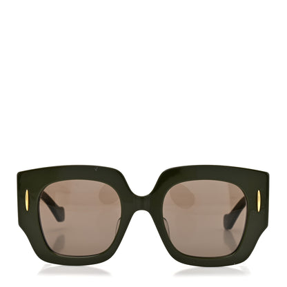 Loewe Acetate Anagram Square Sunglasses LW40129U Shiny Green 2 of 7