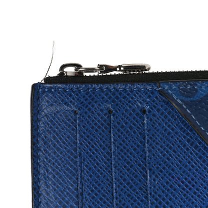 Louis Vuitton Monogram Taiga Coin Card Holder Cobalt 13 of 15