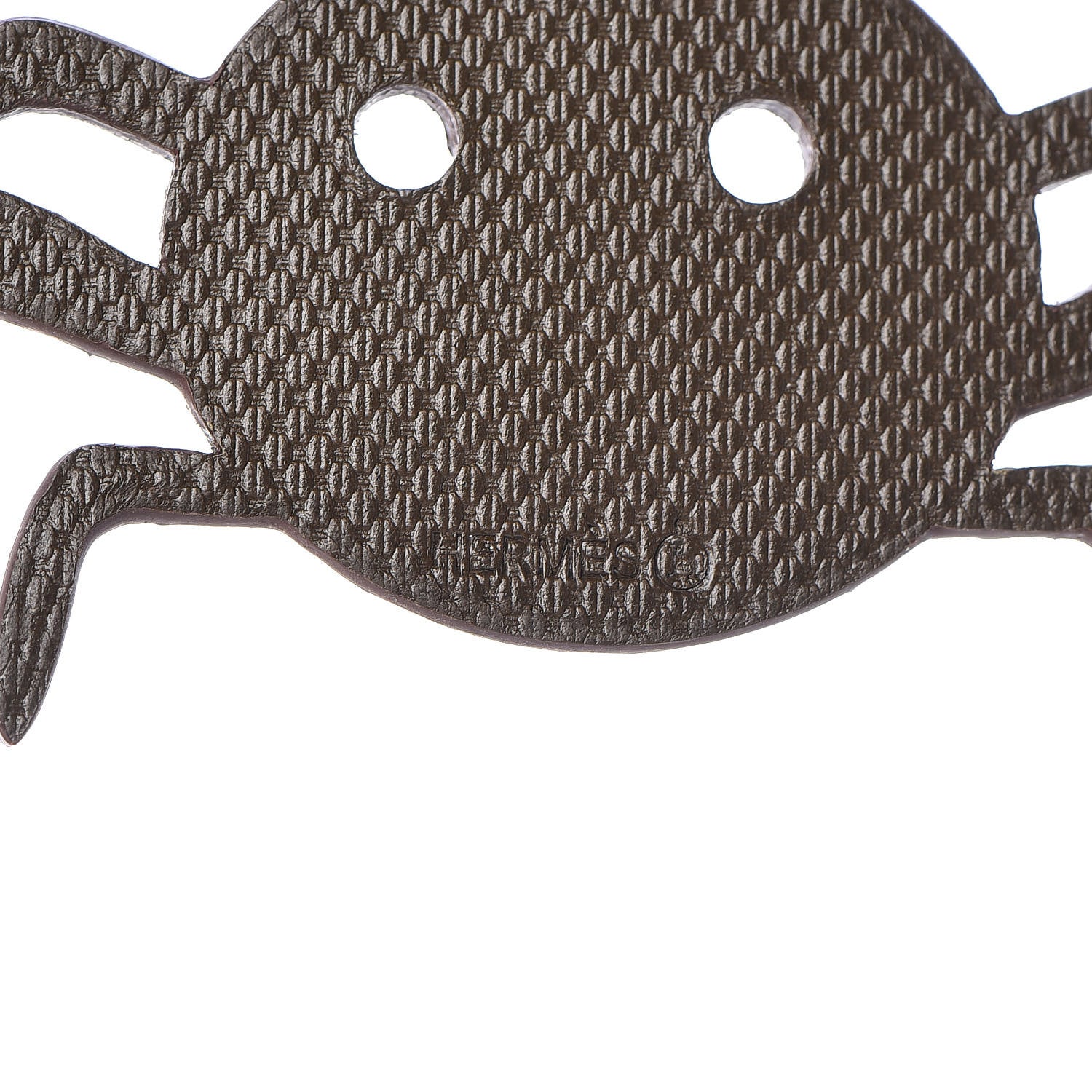 Hermes Grain d'H Togo Petit H Spider Bag Charm Eucalyptus Black 3 of 4