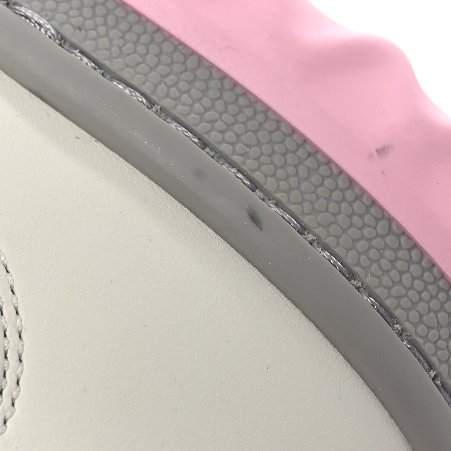 Gucci Dali Soft Calfskin Womens Mac80 Sneakers 37 Off White Grey Sky Light Rose 12 of 14