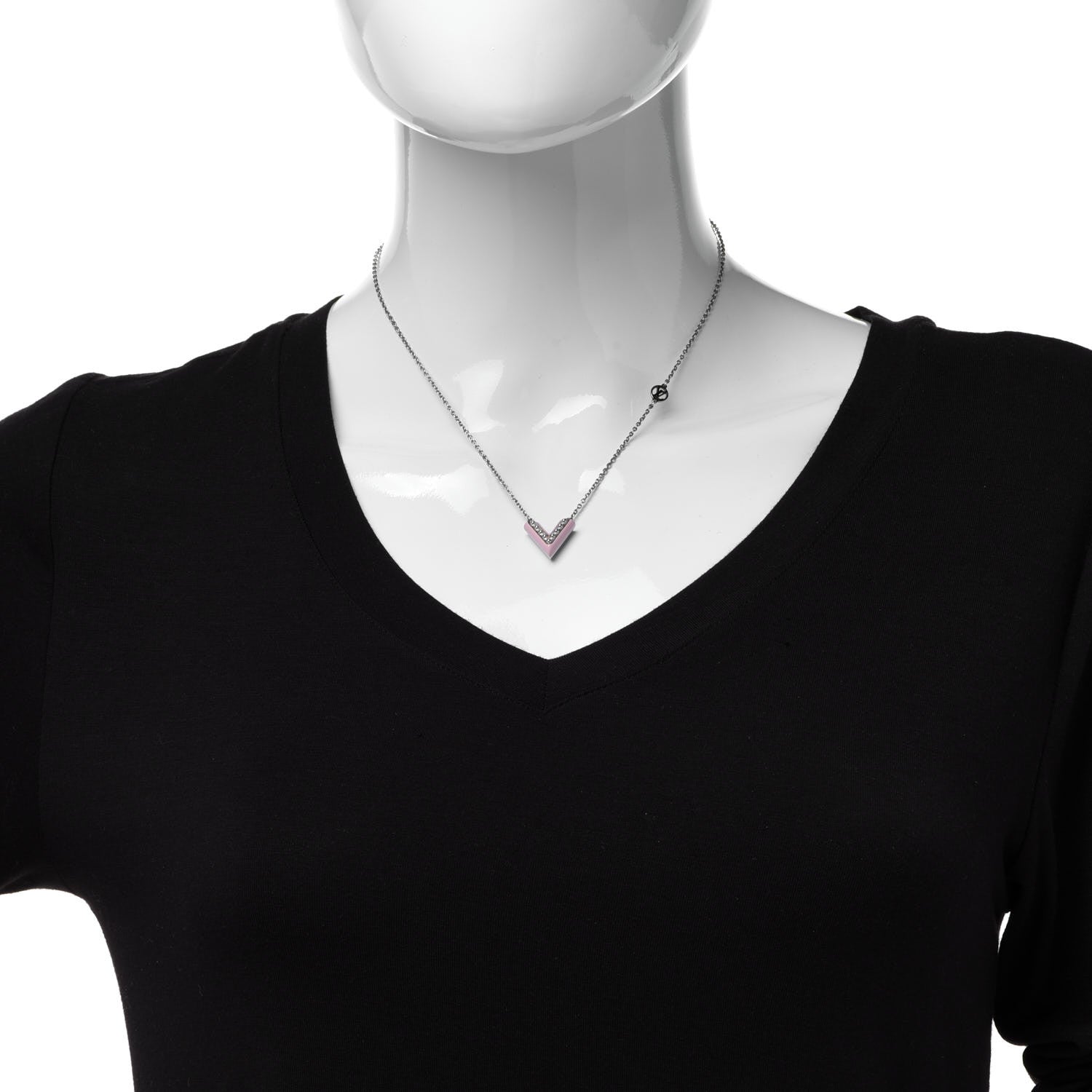 Louis Vuitton Essential V Necklace Rose Palla 2 of 8