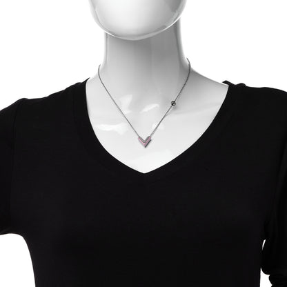 Louis Vuitton Essential V Necklace Rose Palla 2 of 8