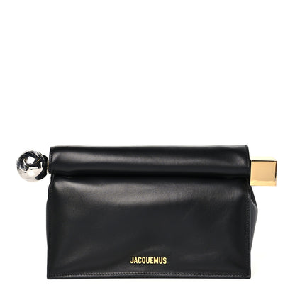 Jacquemus Smooth Calfskin La Pochette Rond Carre Black 1 of 9
