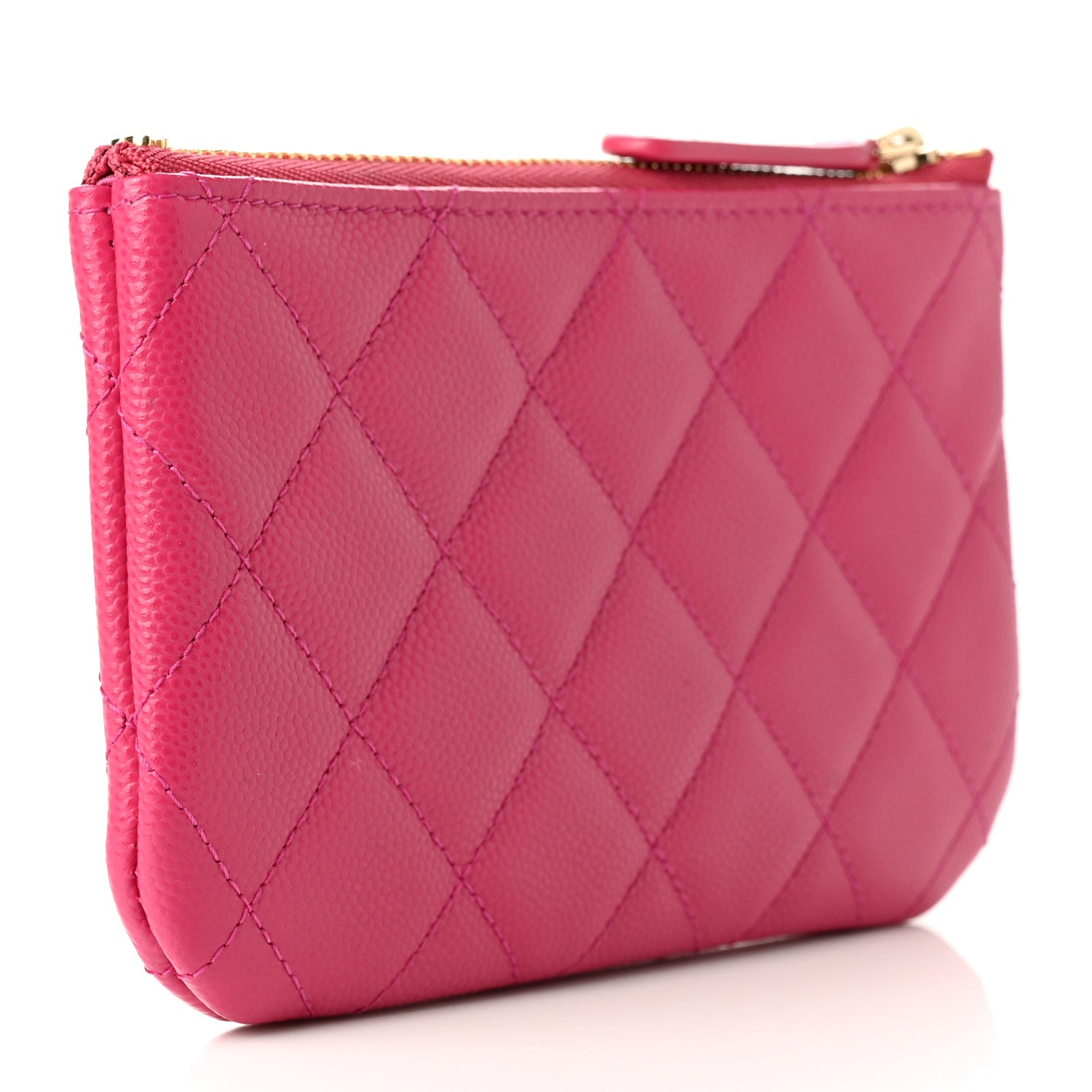 Chanel Caviar Quilted Small Cosmetic Case Pink 3 of 8