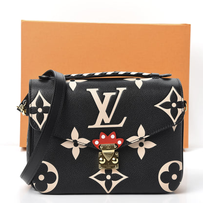 Louis Vuitton Empreinte Monogram Giant Crafty Pochette Metis Black Creme 10 of 10