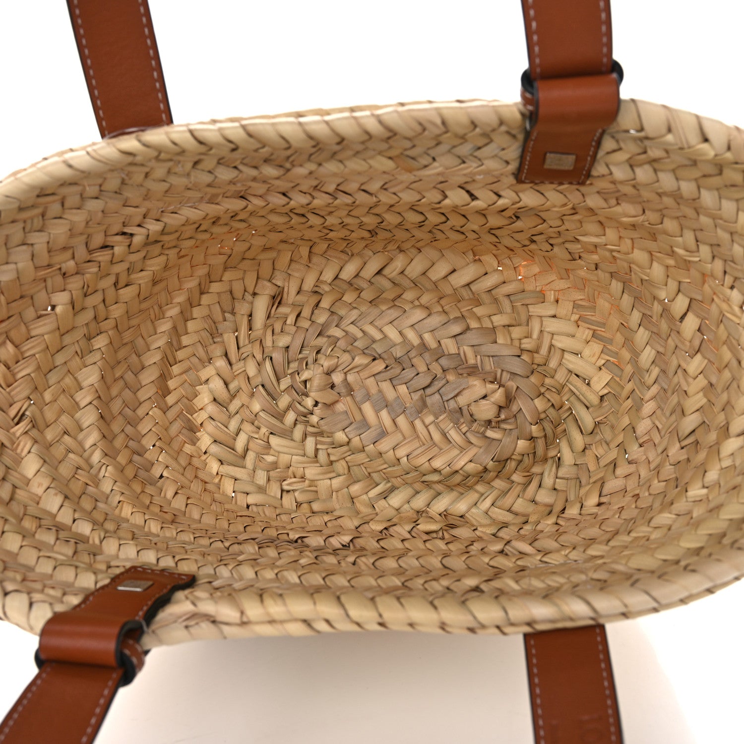 Loewe Raffia Small Basket Tote Bag Natural Tan 5 of 10