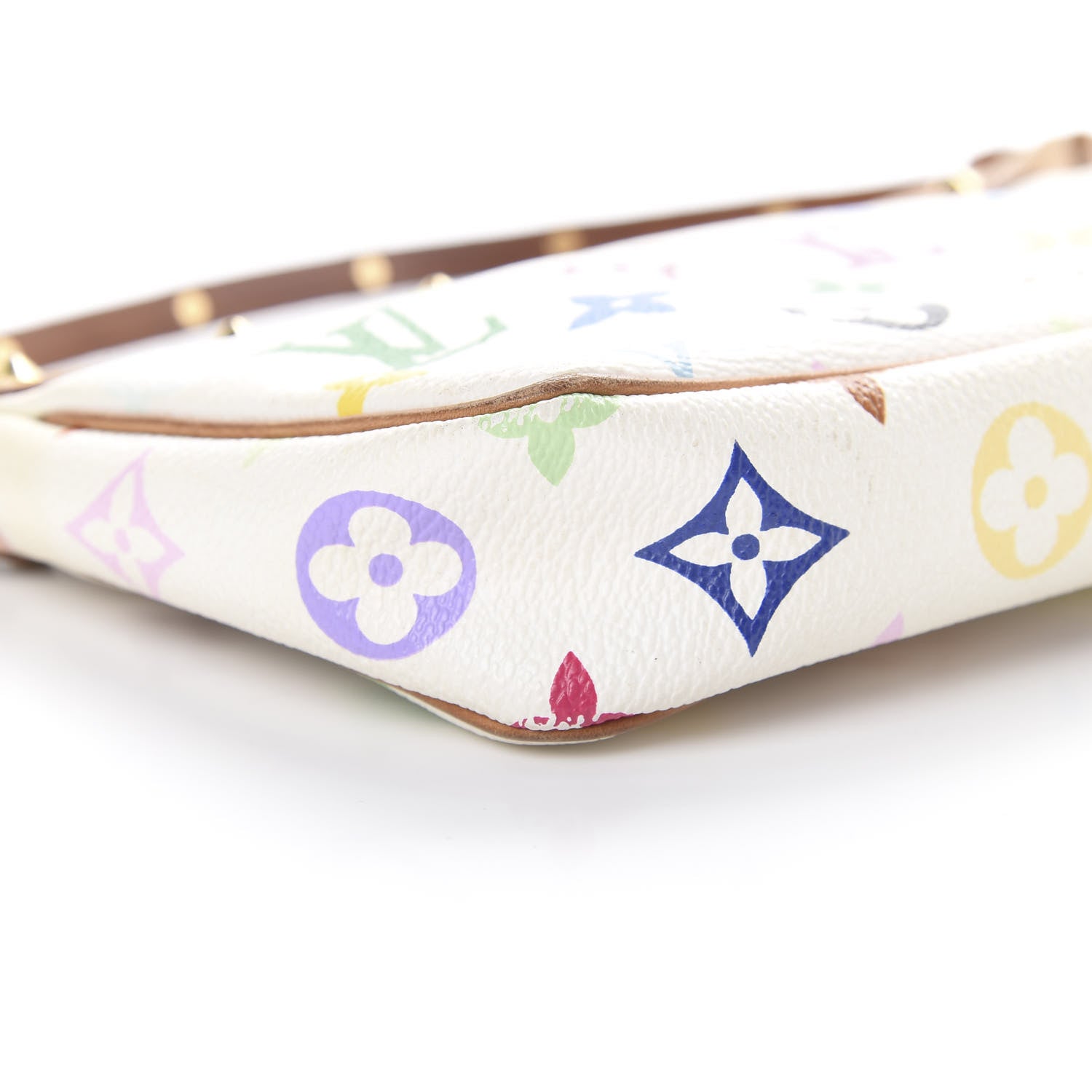 Louis Vuitton Monogram Multicolor Pochette Accessories White 8 of 11
