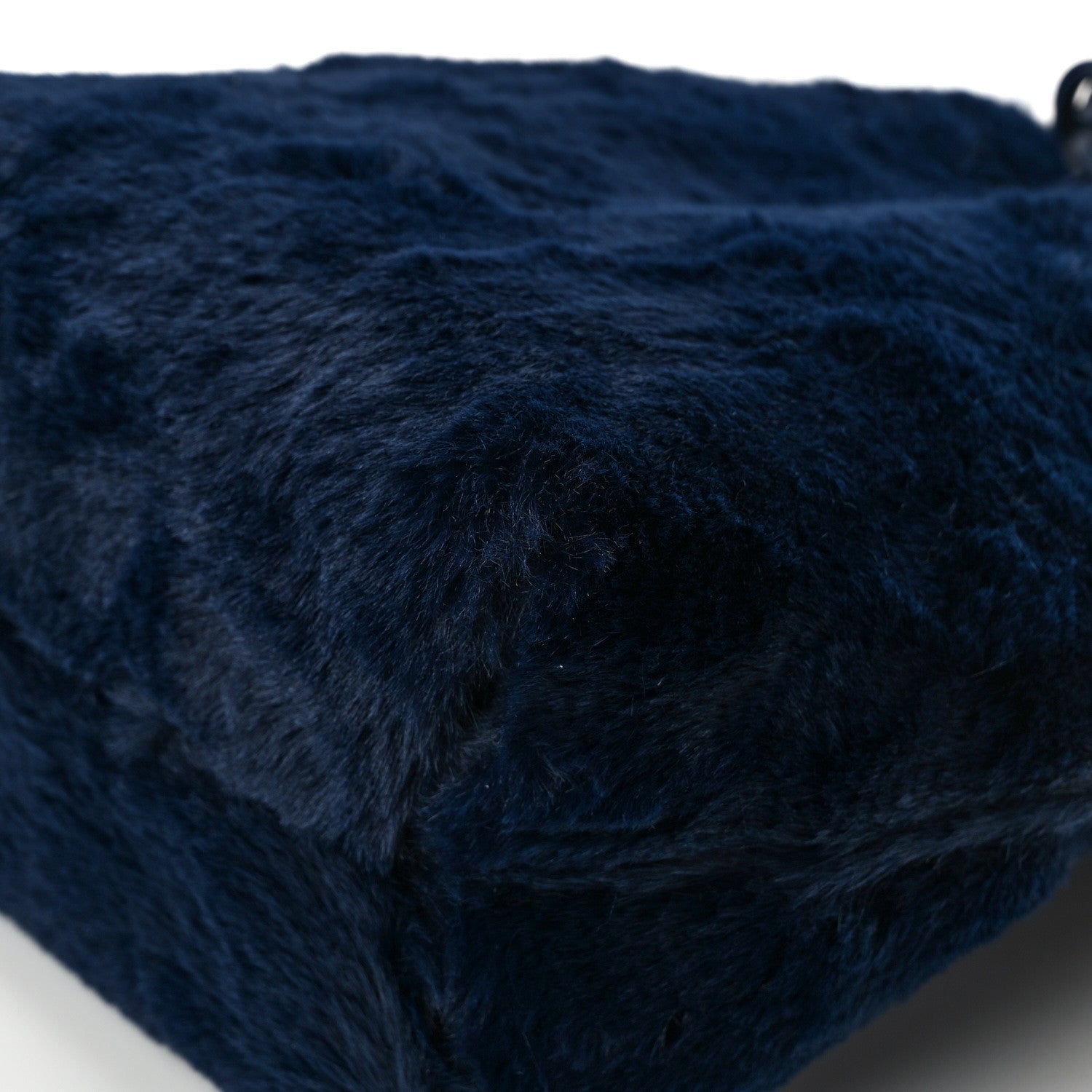 Mansur Gavriel Faux Fur Mini Bucket Bag Blueberry 12 of 13