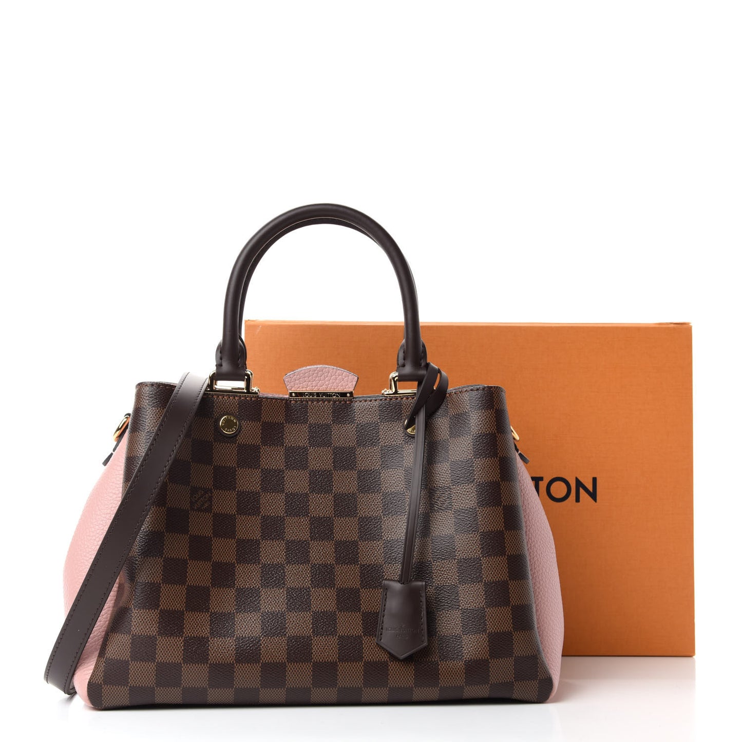 Damier Ebene Cuir Taurillon Brittany Magnolia