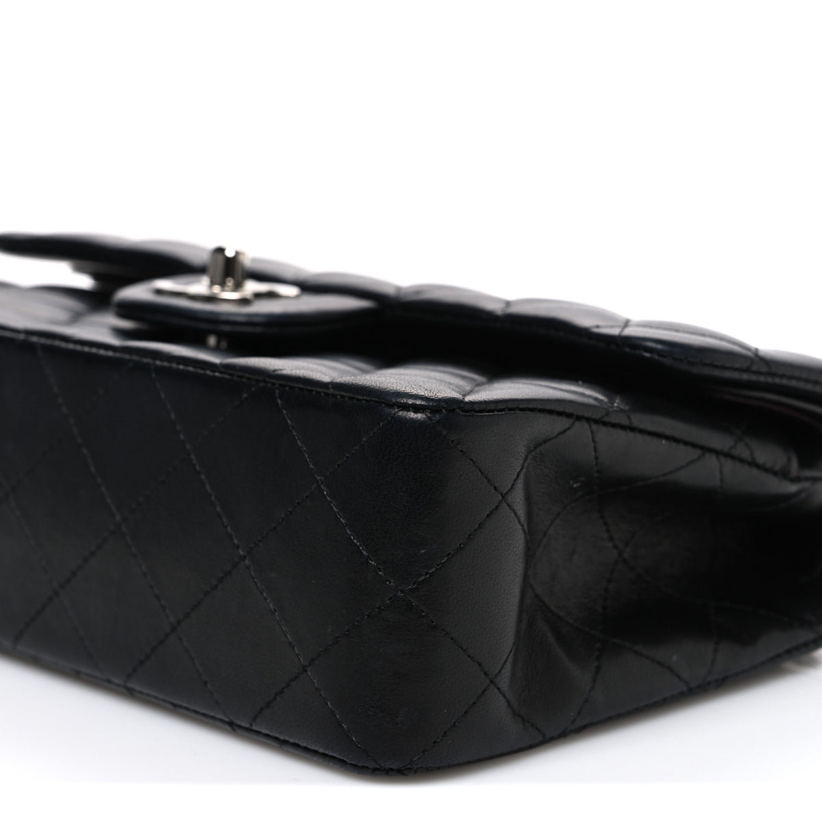Chanel Lambskin Quilted Small Double Flap Black 10 of 11