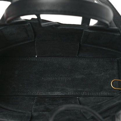 Bottega Veneta Grained Calfskin Intrecciato Candy Arco Tote Black 6 of 10