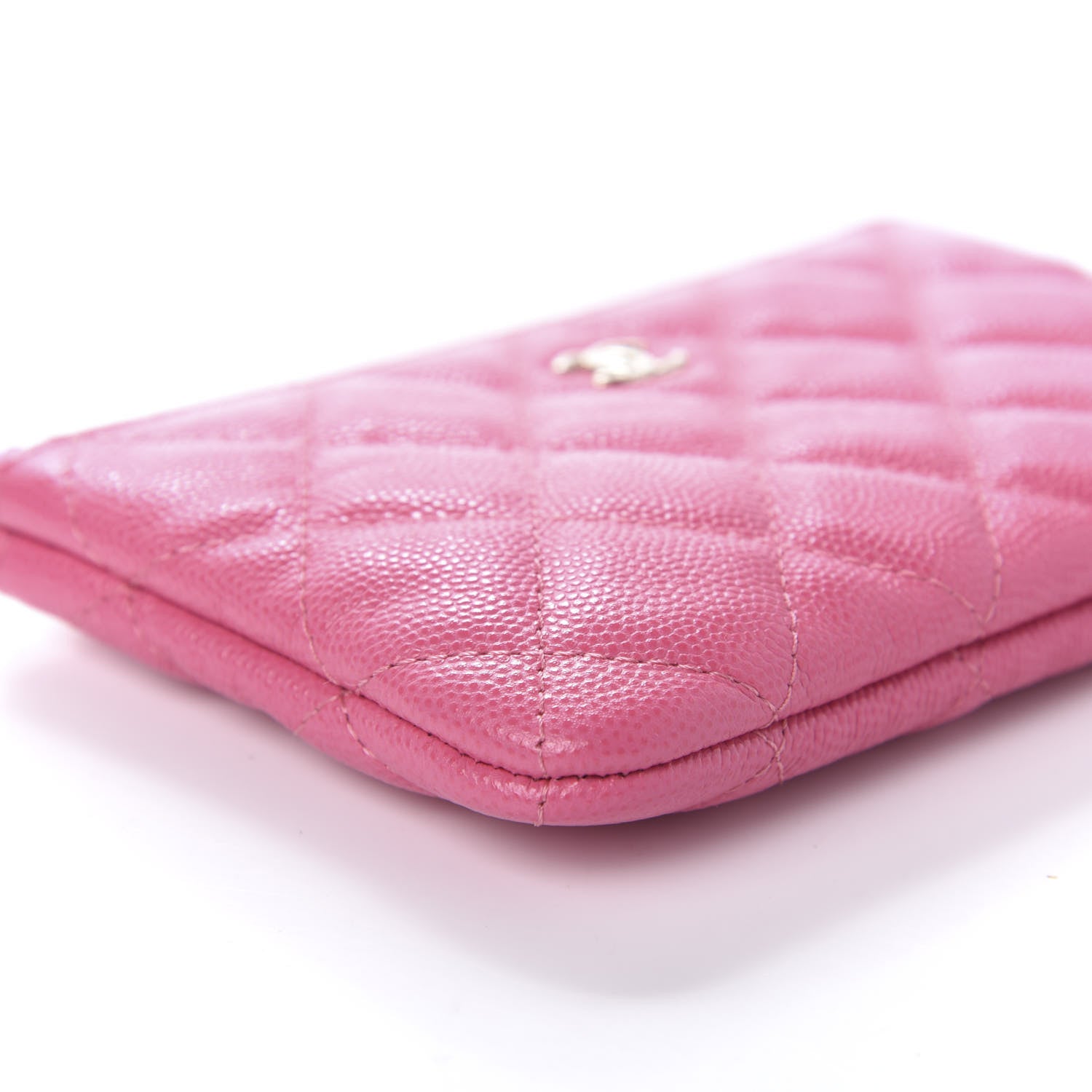 Chanel Caviar Quilted Small Cosmetic Case Pink 6 of 11