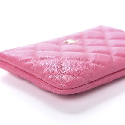 Chanel Caviar Quilted Small Cosmetic Case Pink 6 of 11
