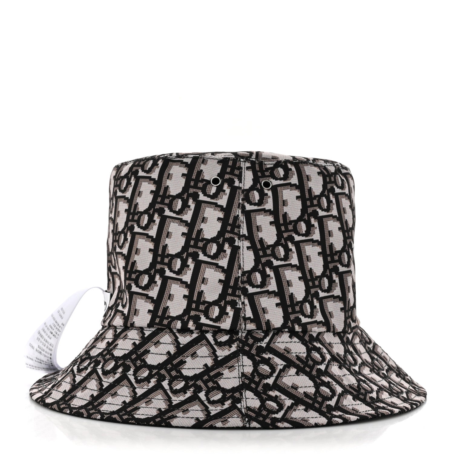 Christian Dior Oblique Reversible Teddy-D Brim Bucket Hat 58 Black 8 of 13