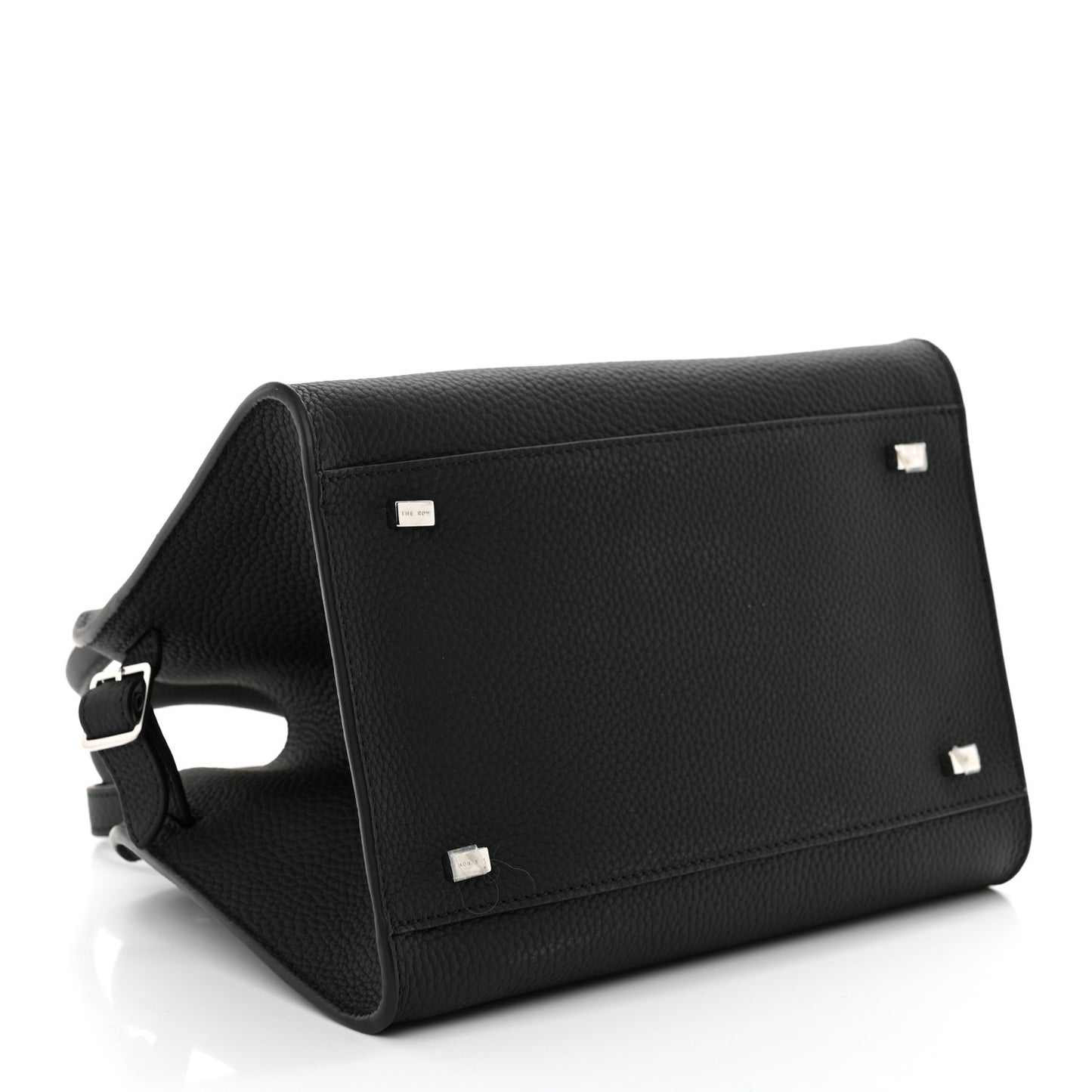Matte Grained Calfskin Soft Margaux 10 Bag Black
