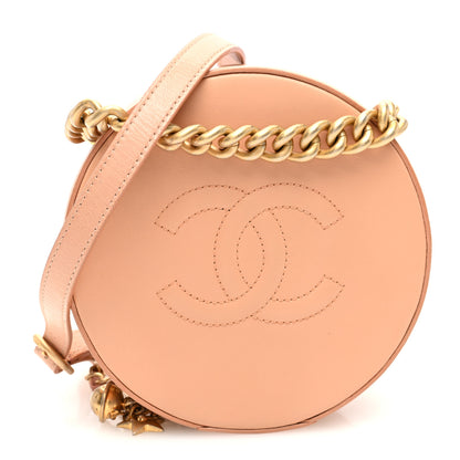 Chanel Glazed Calfskin Round As Earth Evening Bag Beige 1 of 11