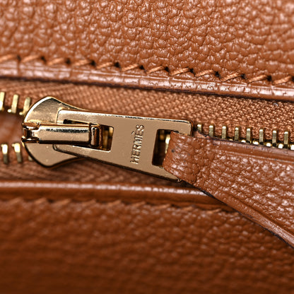 Hermes Togo Bi Color Horseshoe Birkin 35 Jaune Ambre Gold 18 of 34