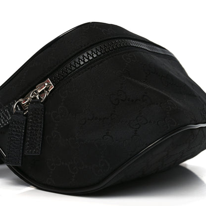 Gucci Nylon Monogram Fanny Pack Belt Bag Black 9 of 11