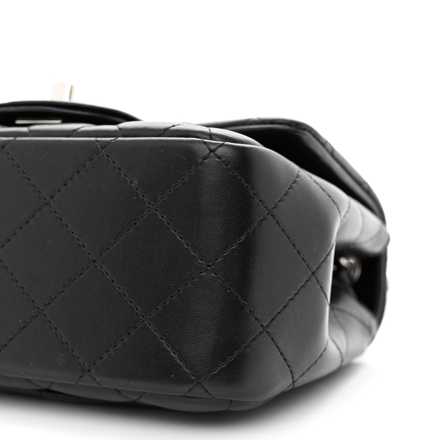 Chanel Lambskin Quilted Mini Square Flap Black 10 of 10