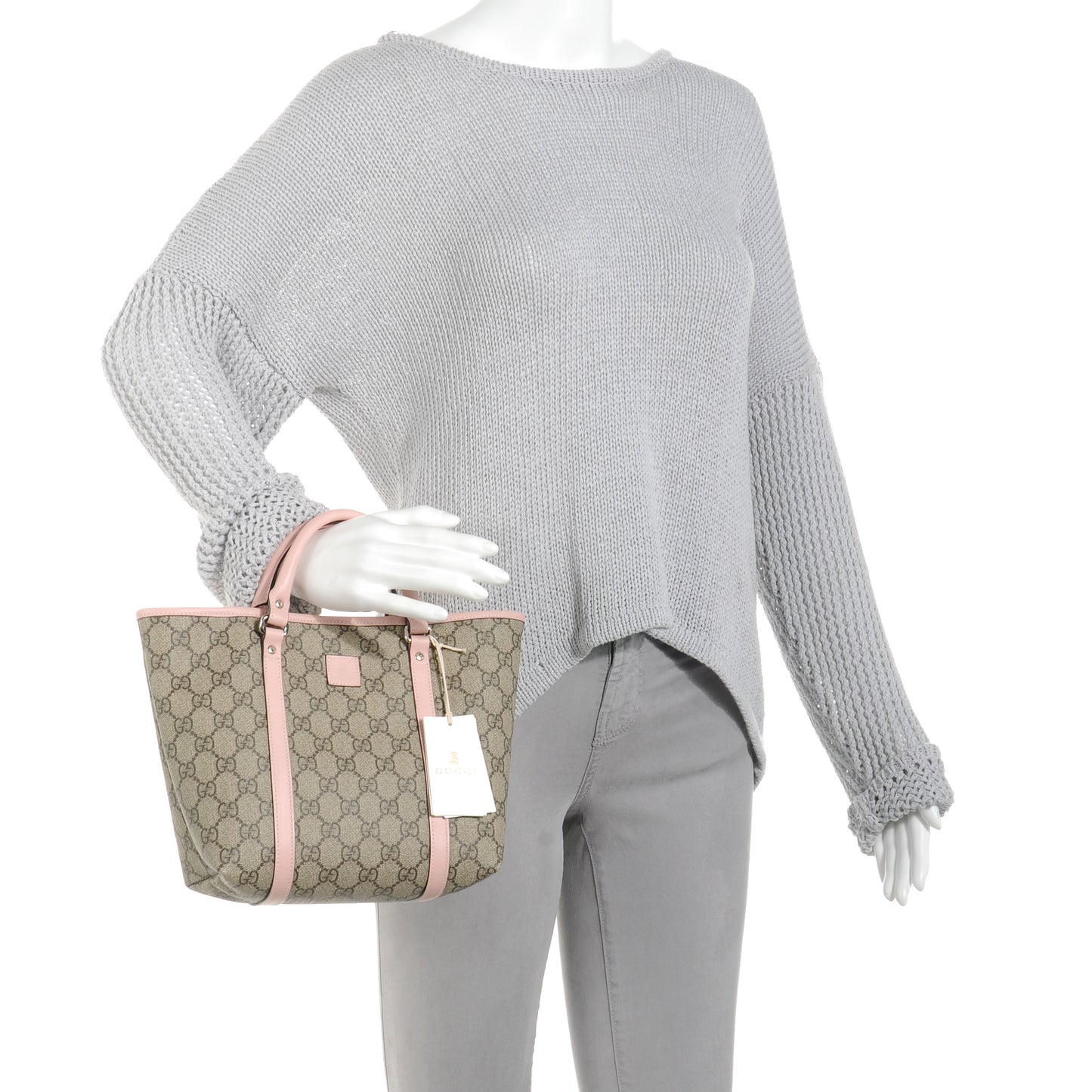 GG Supreme Monogram Childrens Tote Pink