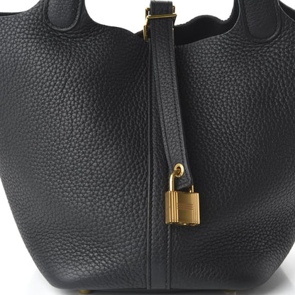 Hermes Taurillon Clemence Picotin Lock 18 PM Black 10 of 10