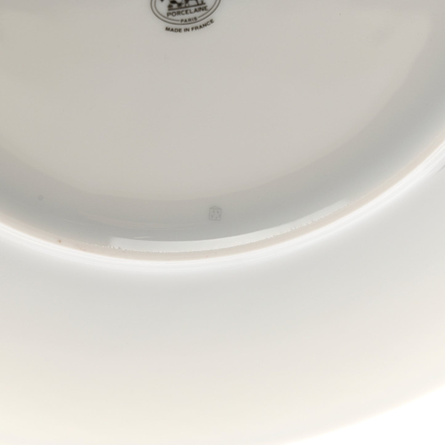 Porcelain H Deco Dinner Plate Set of 2 Black White
