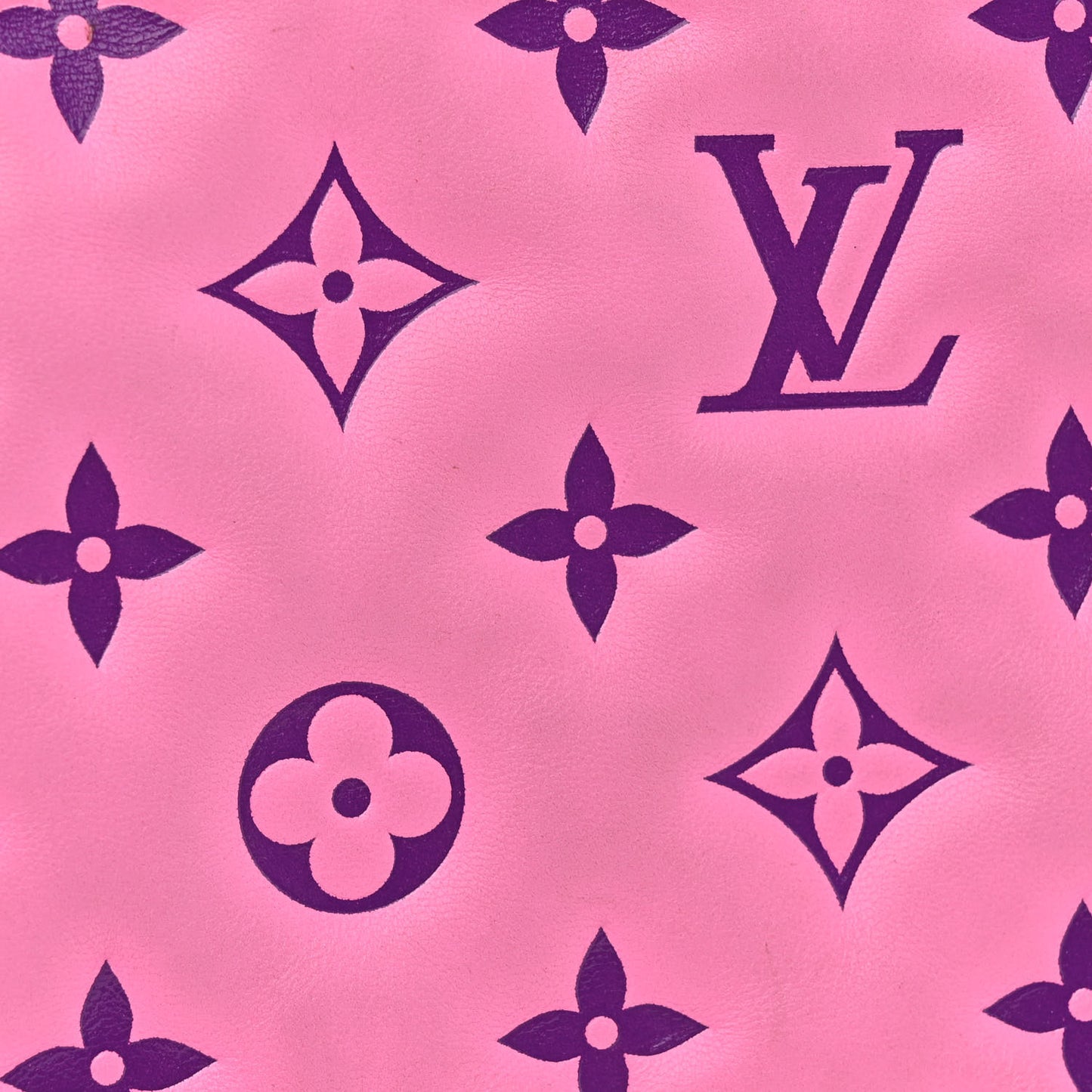 Lambskin Embossed Monogram Vuittamins Coussin PM Rose Violet