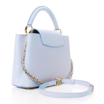 Louis Vuitton Taurillon Summer Stardust Capucines BB Lilas Purple 3 of 9
