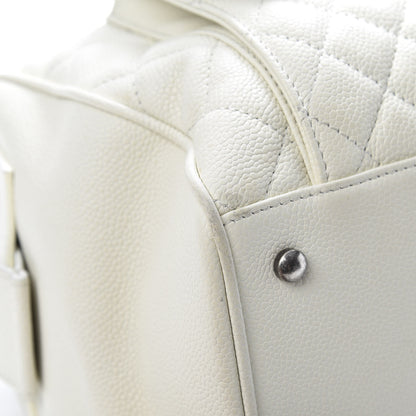Chanel Caviar Quilted Large Casual Pocket Tote White 9 of 19