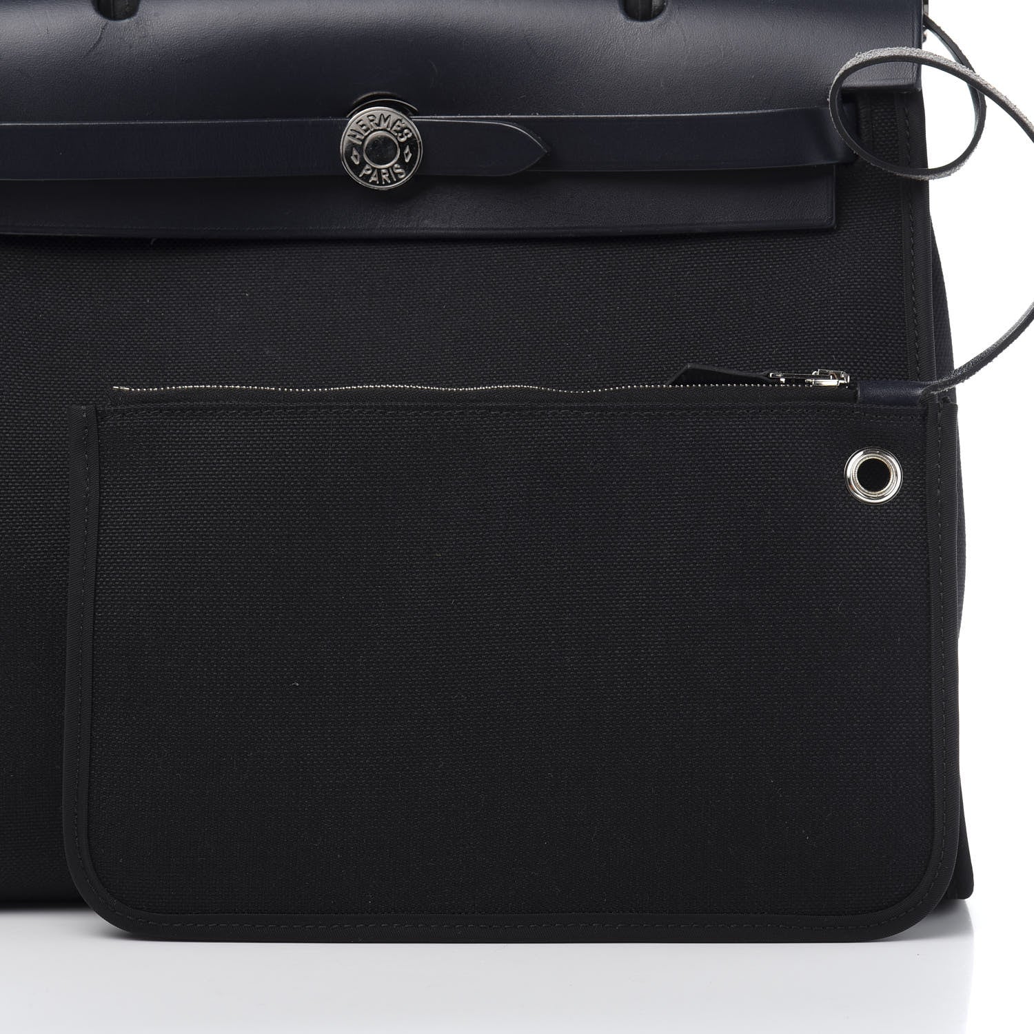 Hermes Military Toile Vache Hunter Herbag Zip PM 31 Bleu Marine 10 of 14