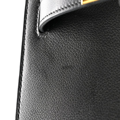 Hermes Evercolor Kelly Depeches 25 Pouch Black 8 of 10