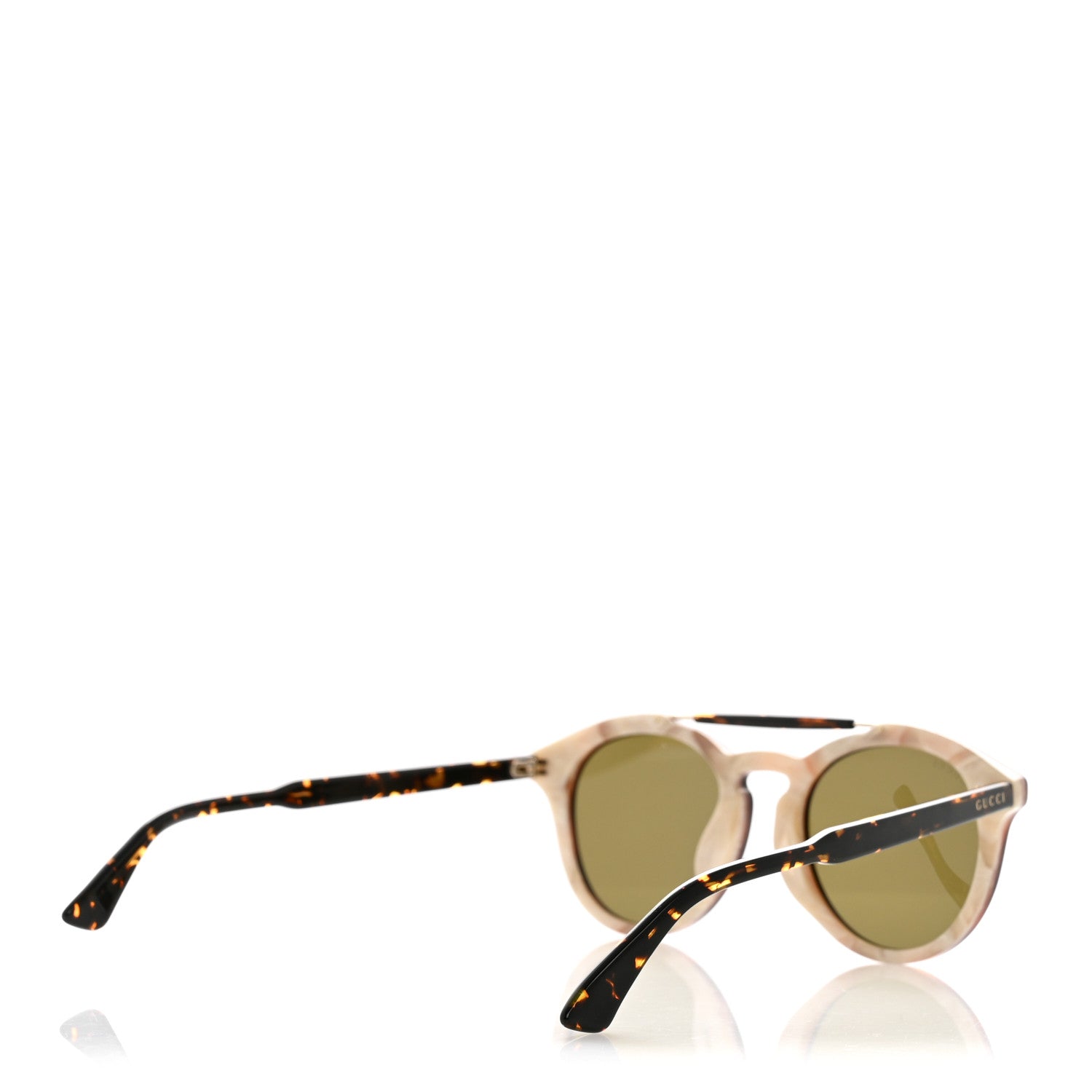 Gucci Round Avana Sunglasses GG0124SA Tortoise 4 of 7
