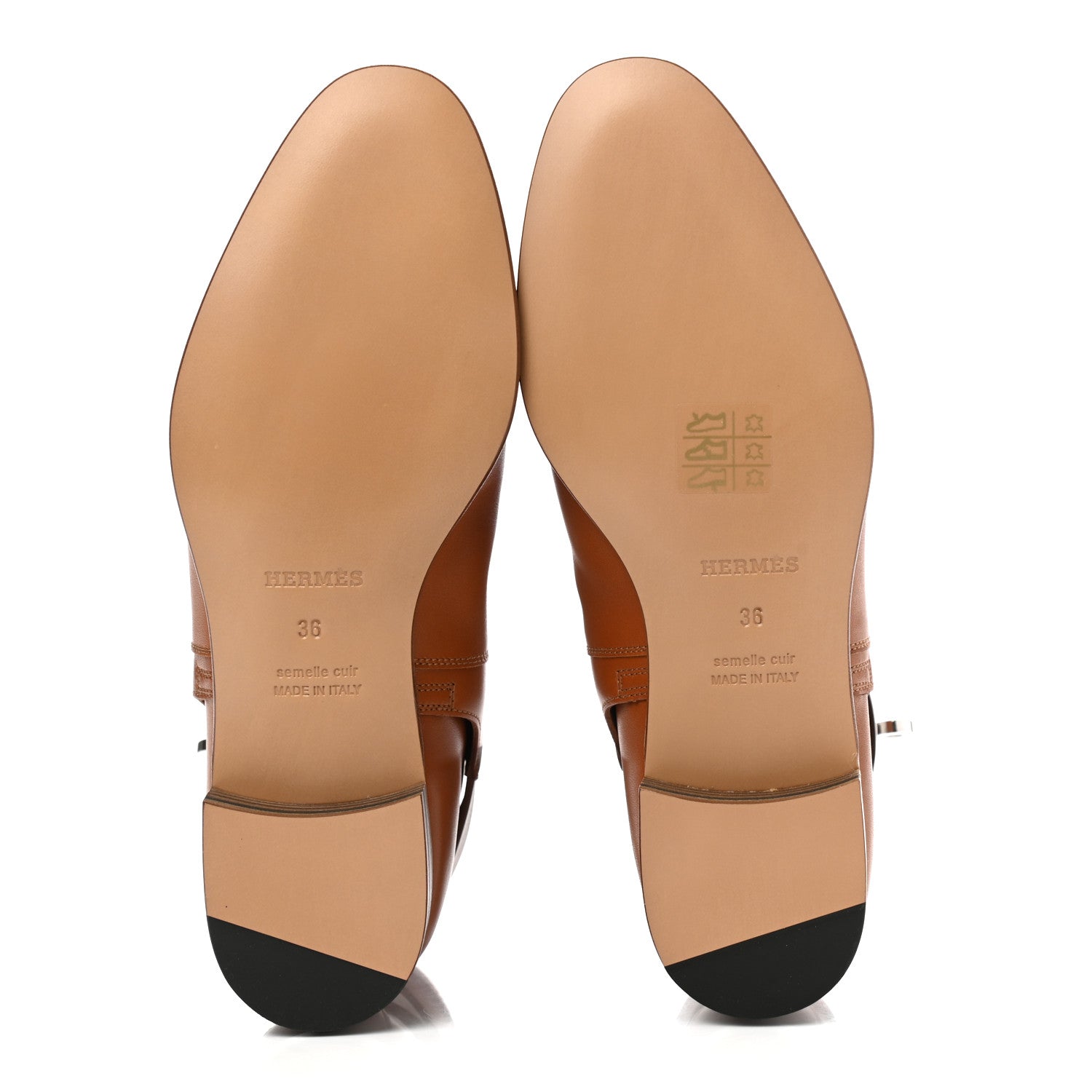Hermes Calfskin Neo Low Boots 36 Natural 5 of 10