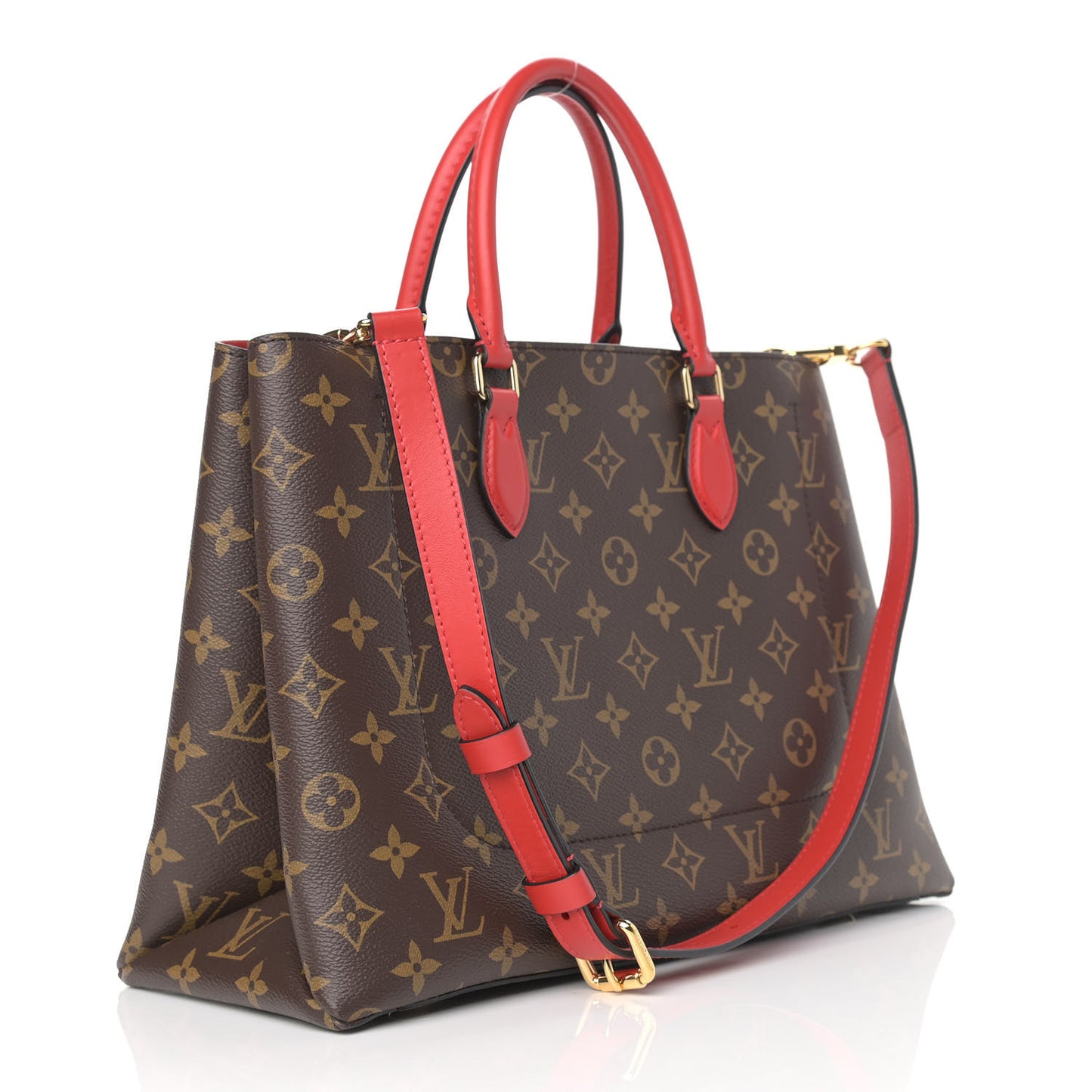 Monogram Flower Tote Coquelicot