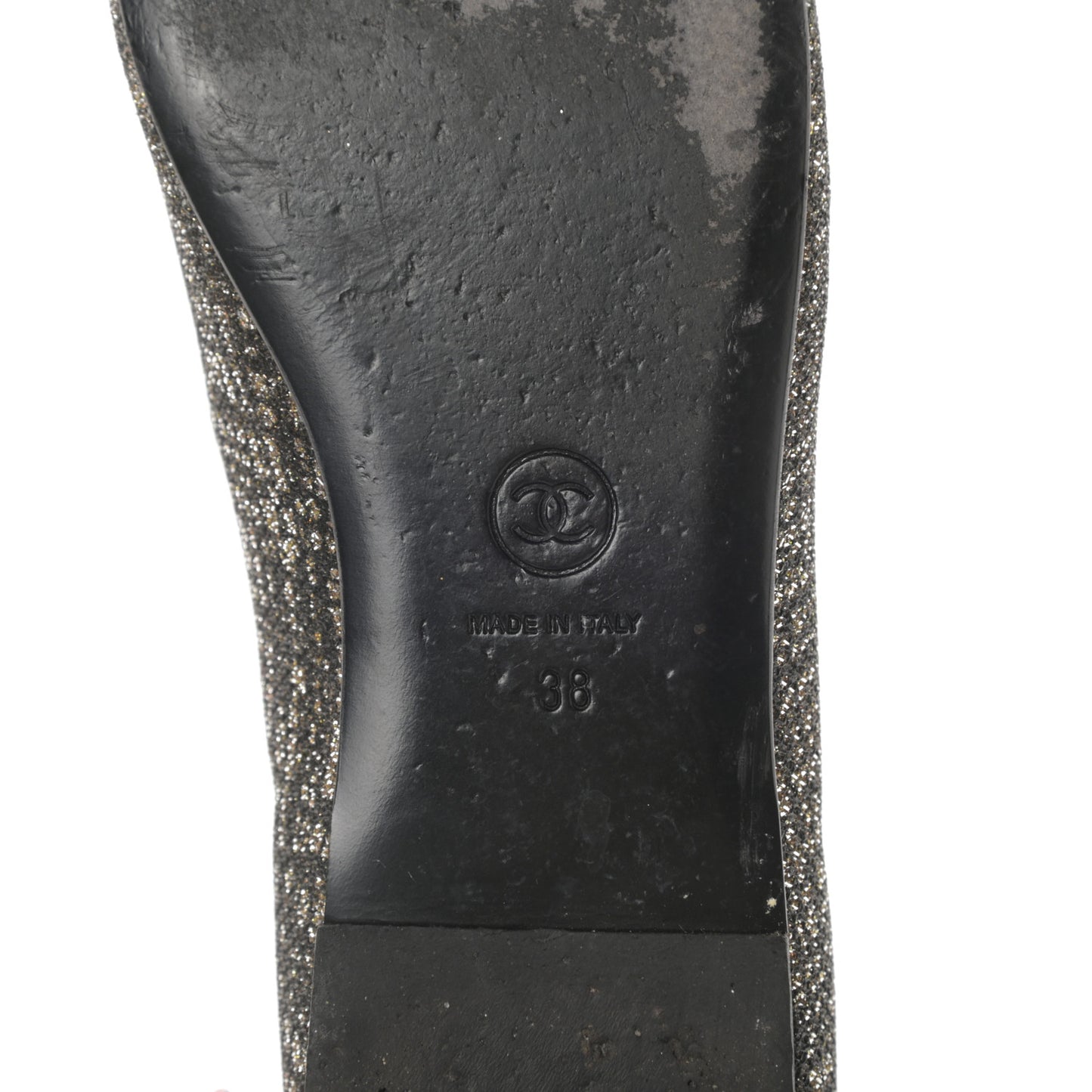 Fantasy Tweed CC Mocassin Loafers 38 Silver