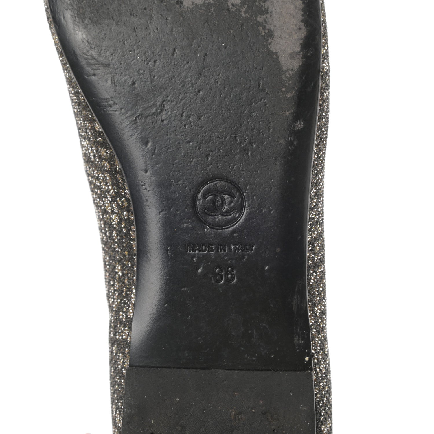 Chanel Fantasy Tweed CC Mocassin Loafers 38 Silver 6 of 12