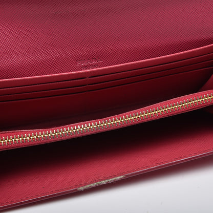 Prada Saffiano Continental Wallet Ibisco Peonia 4 of 15