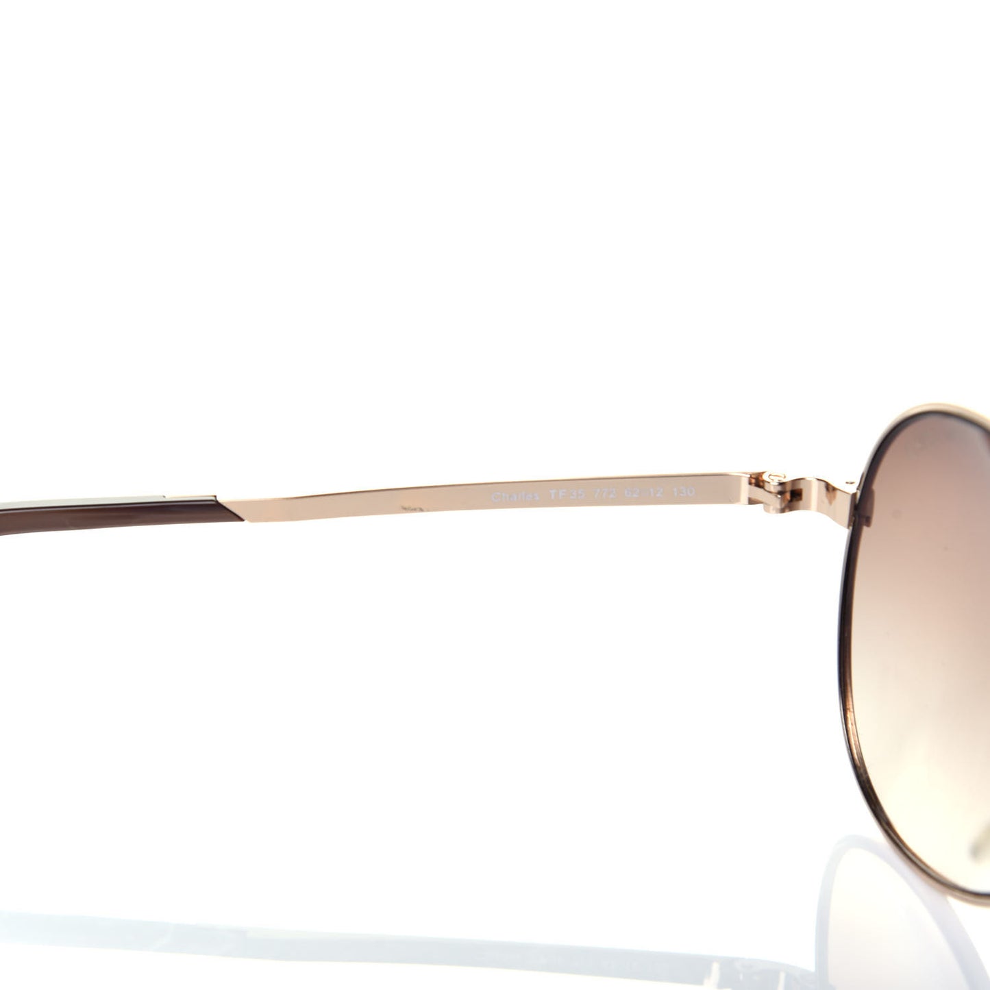 Metal Charles Aviator Sunglasses TF35 Gold