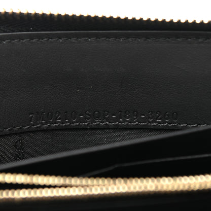 Fendi Vitello Century Metal Monster Eyes Zip Around Wallet Black 7 of 8