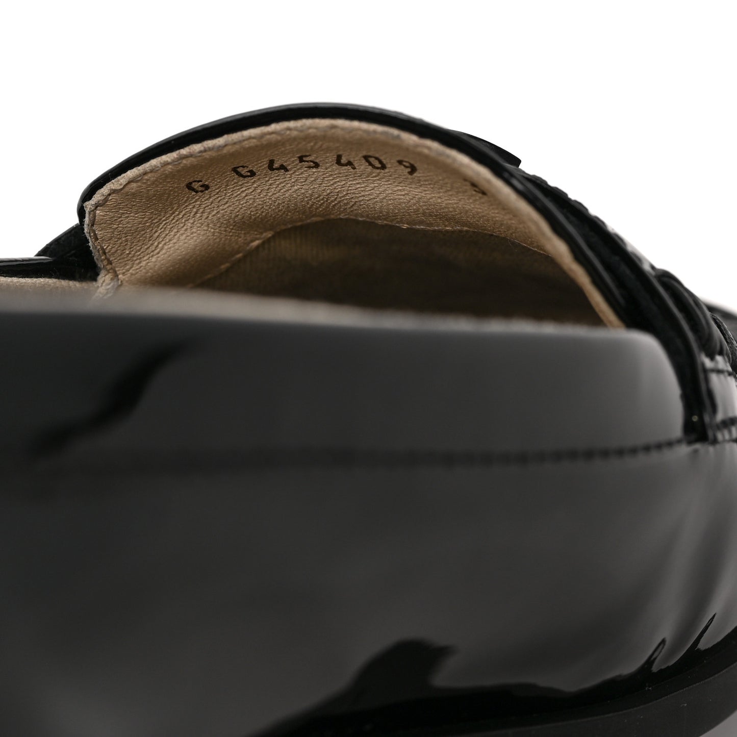 Patent CC Mocassin Loafers 38 Black