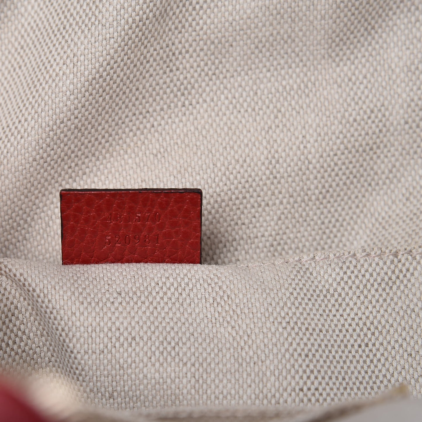 Pebbled Calfskin Soho Chain Backpack Red