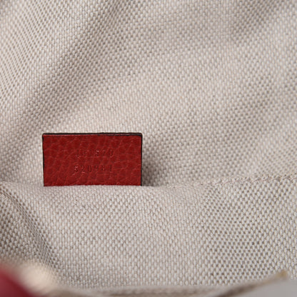 Gucci Pebbled Calfskin Soho Chain Backpack Red 7 of 10