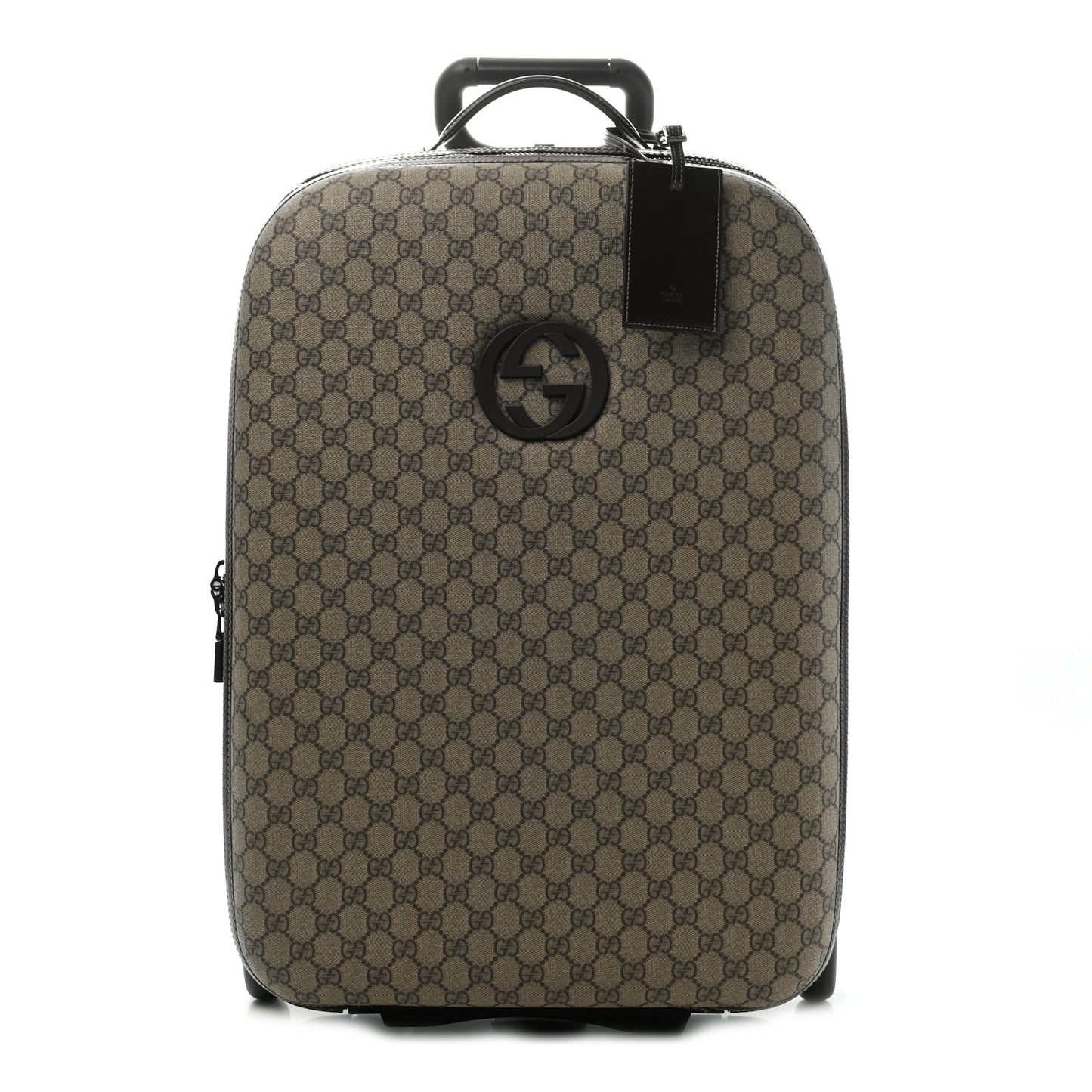 GG Plus Monogram Small Interlocking G Trolley Brown
