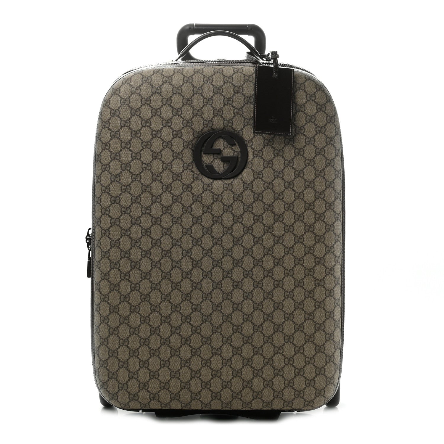 Gucci GG Plus Monogram Small Interlocking G Trolley Brown 1 of 18