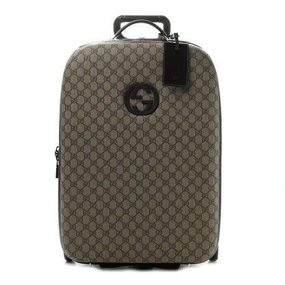 Gucci GG Plus Monogram Small Interlocking G Trolley Brown 1 of 18
